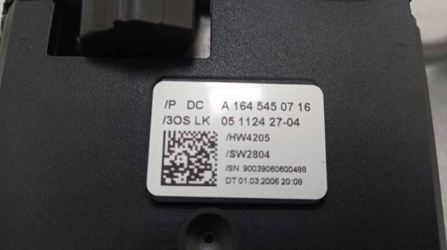 Czujnik kąta skrętu kierownicy Mercedes GL X164