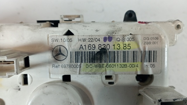 Sterownik trybów ogrzewania/klimatyzacji A1698301385 MERCEDES