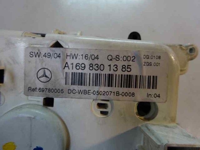 Sterownik trybów ogrzewania/klimatyzacji A1698301385 MERCEDES
