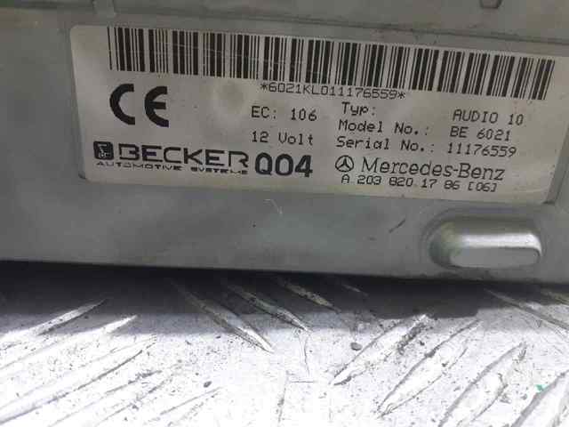 Radioodtwarzacz (radio AM/FM) A2038201786 MERCEDES
