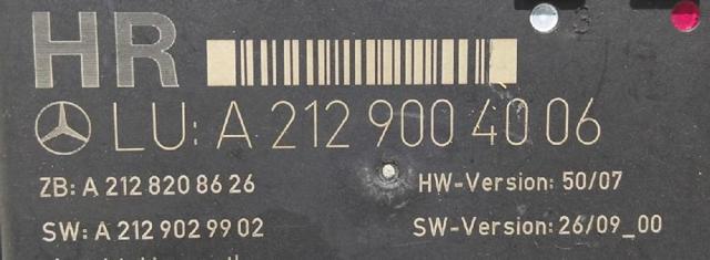 Blok komfortu A2129004006 MERCEDES
