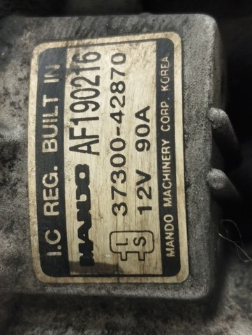 Alternator AF190216 HYUNDAI
