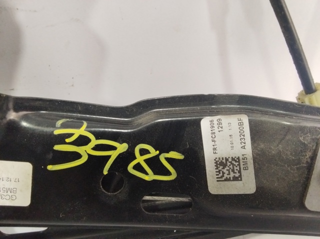 Mechanizm podnoszenia szyby drzwi przednich prawych BM51A23200BF FORD