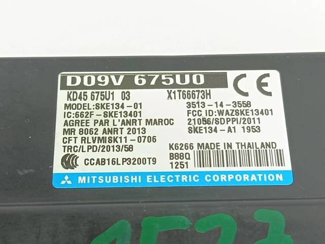 D09V675U0 Mazda