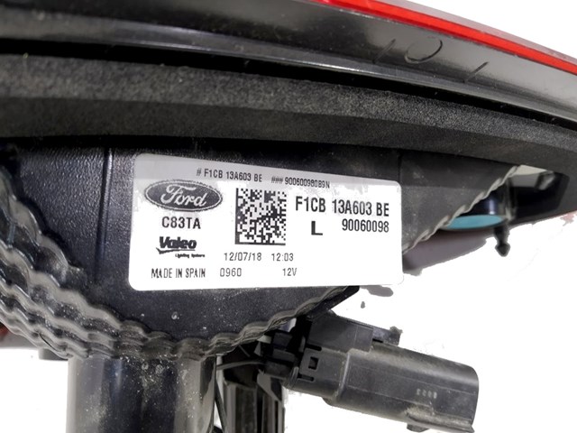 Lampa zespolona tylna lewa wewnętrzna F1CB13A603 FORD