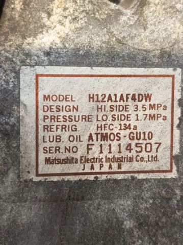 Sprężarka klimatyzacji H12A1AF4DW MAZDA