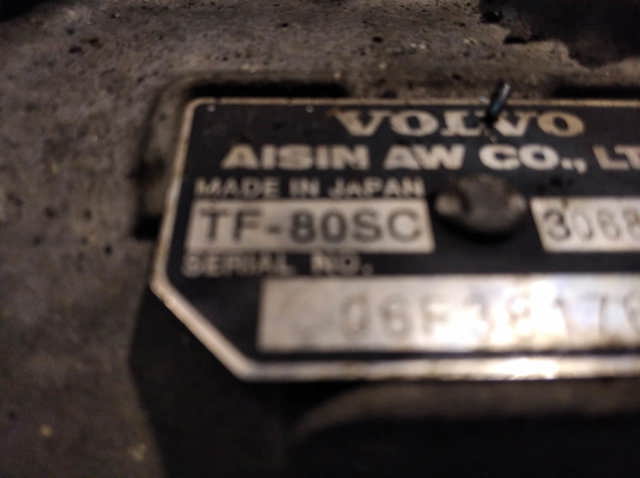 Automatyczna skrzynia biegów, kompletna TF80SC VOLVO