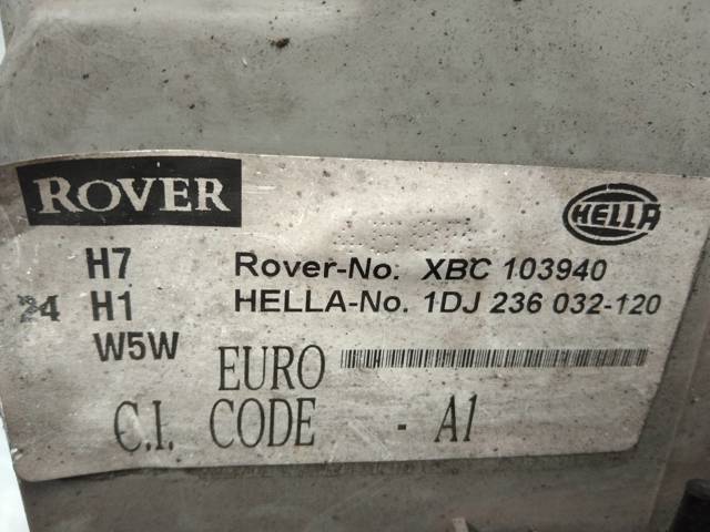 Reflektor prawy Rover 75 RJ