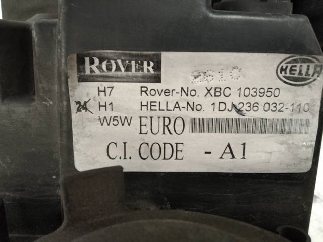 Reflektor lewy Rover 75 RJ