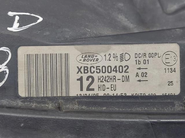 Reflektor prawy XBC500402 LAND ROVER