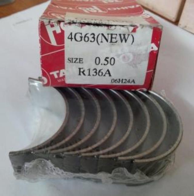 Do koszyka R136A050 Taiho Panewki korbowodowe wału korbowego, zestaw, 2. naprawa (+0,50)