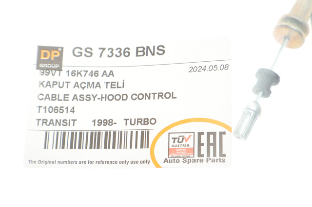 Linka otwierania maski GS7336BNS DP Group