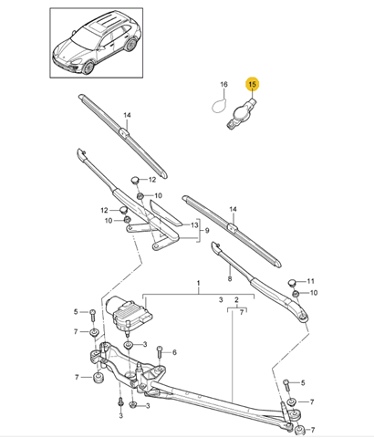 7P0955559D Porsche Czujnik deszczu