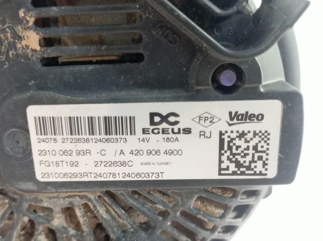 Alternator 231006293R Renault (RVI)