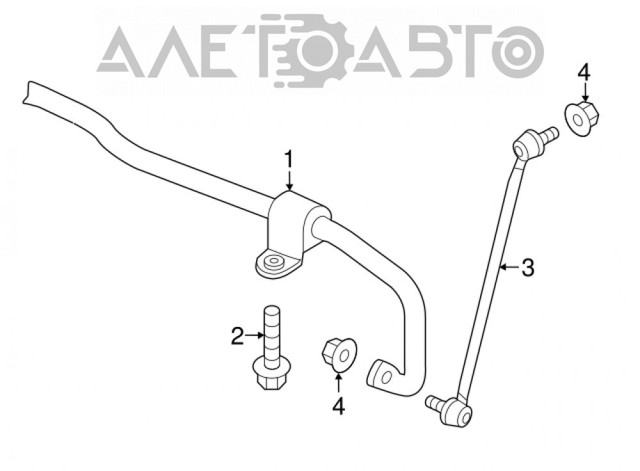 30411019 AND Stabilizator przedni