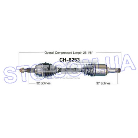 Półoś napędowa przednia lewa Trakmotive/Surtrack CH8253 cena, od 200,61 USD