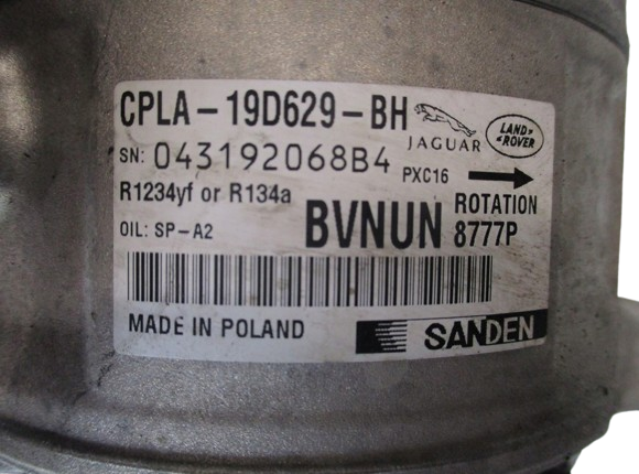 Sprężarka klimatyzacji CPLA19D629BH Land Rover