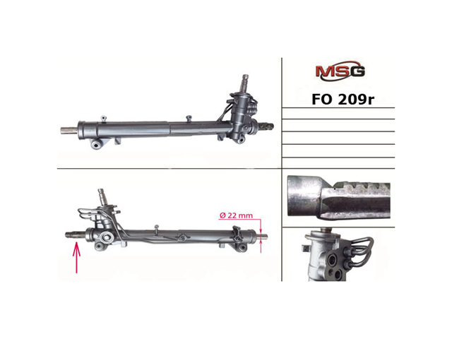 Do koszyka FO208R MSG Rebuilding Listwa kierownicza (maglownica)