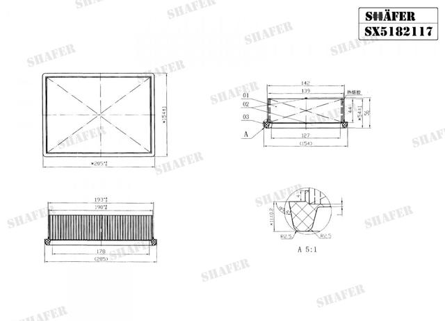 Filtr powietrza SX5182117 Shafer