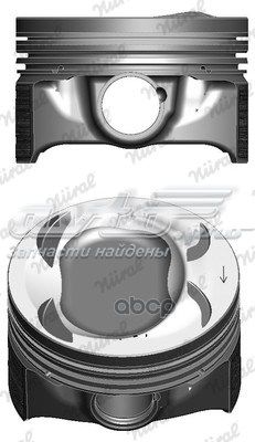 Do koszyka 8743390710 Nural Tłok, komplet na 1 cylinder, 2. naprawa (+0,50)