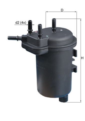 Do koszyka KL432 Mahle Original Filtr paliwa