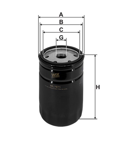 Filtr oleju WL707112 WIX