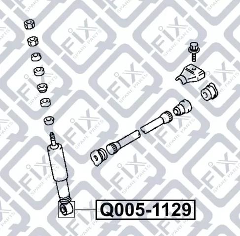 Silentblock amortyzatora przedniego Q-fix Q0051129 cena, od 4,34 USD