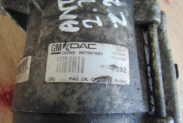 Sprężarka klimatyzacji 95459392 General Motors