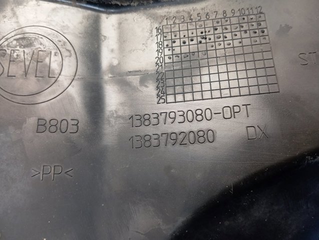 Nadkole błotnika przedniego prawe Fiat/Alfa/Lancia 1383793080 cena, od 51,50 USD