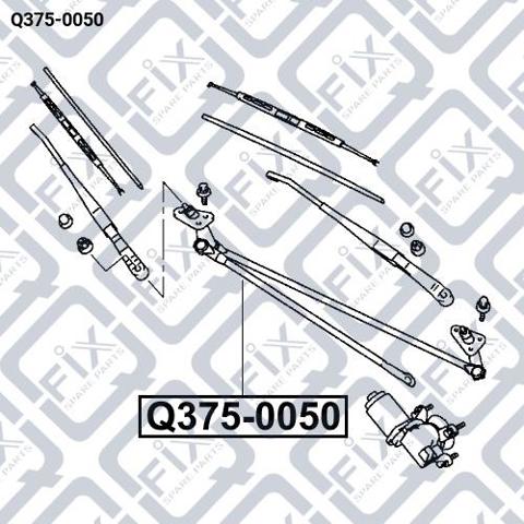 Mechanizm wycieraczek Q3750050 Q-fix
