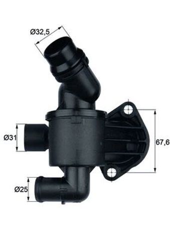 Do koszyka TI3487 Mahle Original Obudowa termostatu