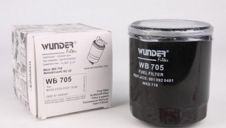 Filtr paliwa Wunder WB705 cena, od 7,97 USD