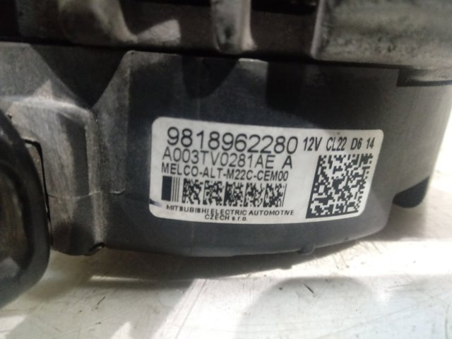 Alternator Peugeot/Citroen 9818962280 cena, od 158,34 USD