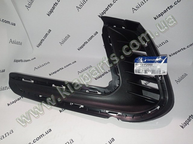 Do koszyka 86568F2000 Hyundai/Kia Deflektor przedniego zderzaka prawy