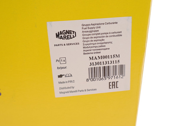 Moduł pompy paliwowej z czujnikiem poziomu paliwa 313011313115 Magneti Marelli