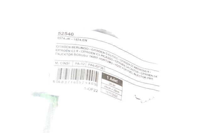Rurka paliwa, zwrotna od wtryskiwaczy Uc-el 52540 cena, od 25,36 USD
