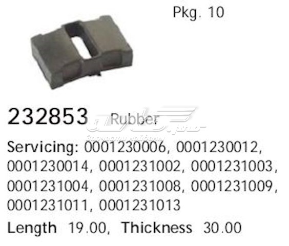 Zestaw naprawczy rozrusznika Cargo 232853 cena, od 1,02 USD