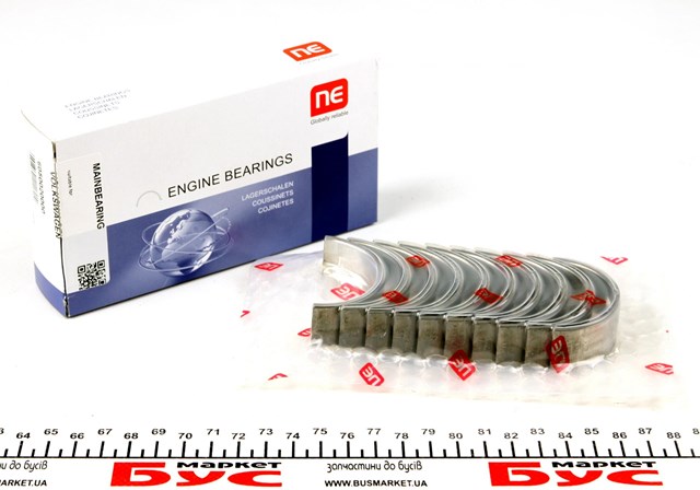 Panewki korbowodowe wału korbowego, zestaw, 1. naprawa (+0,25) 181038000215 NE/NPR