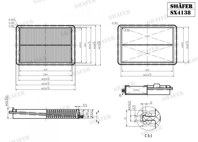 Do koszyka SX4138 Shafer Filtr powietrza