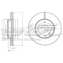 BG4193 Delphi tarcza hamulcowa przednia