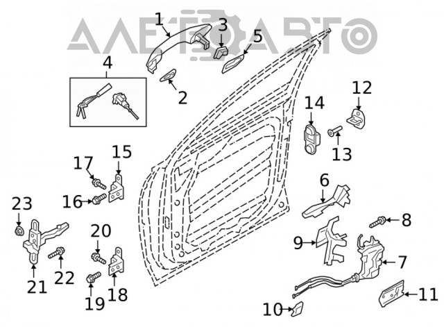 Do koszyka Zamek drzwi przednich lewych Hyundai Santa Fe IV TM, TMA