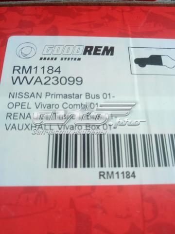 Klocki hamulcowe przednie tarczowe Goodrem RM1184
