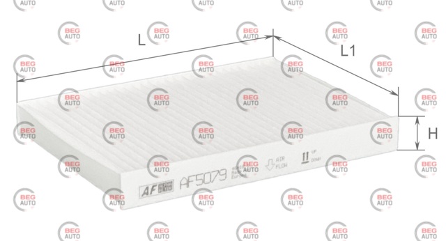 Do koszyka AF5079 Alpha Filter Filtr kabiny