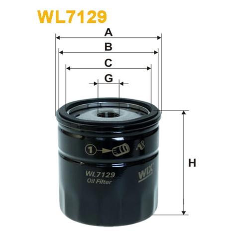 Filtr oleju WL712912 WIX