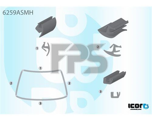 Uszczelka szyby przedniej do Opel Corsa B S93