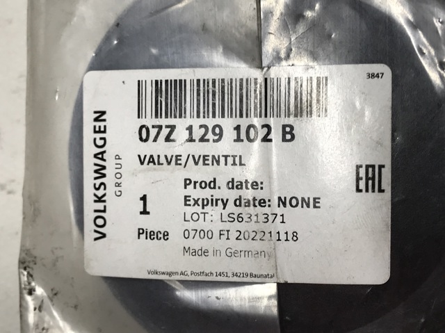 Separator oleju układu wentylacji kadłuda (bloku silnika)  Volkswagen Phaeton I sedana (3D1, 3D2, 3D3, 3D4, 3D6, 3D7, 3D8, 3D9) (2002 - 2016) cena, od  