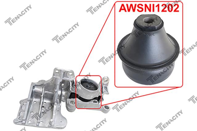 Poduszka (podpora) silnika tylna (silentblock) Tenacity AWSNI1202 cena, od 29,21 USD