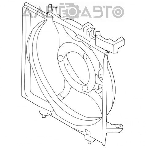 Do koszyka 45122SG000 Subaru Dyfuzor chłodnicy