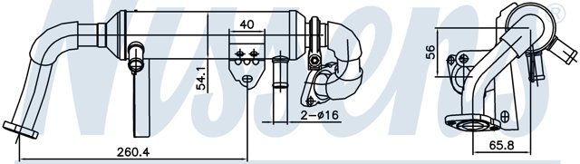 Chłodnica układu recyrkulacji spalin EGR Opel 851150 cena, od 256,33 USD
