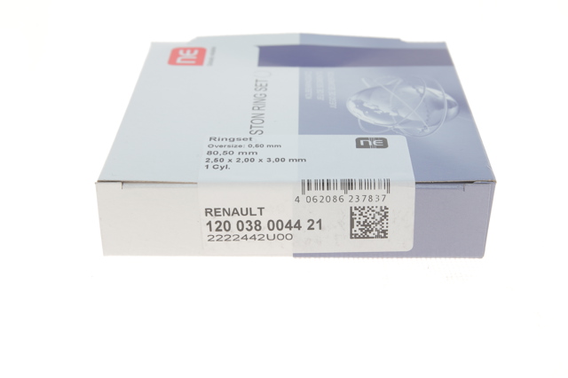 Pierścienie tłokowe na 1 cylinder, 2. naprawa (+0,50) NE/NPR 120038004421 cena, od 15,43 USD